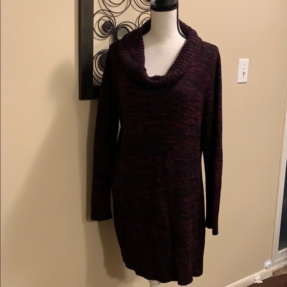 AB STUDIO Cowlneck sweater dress